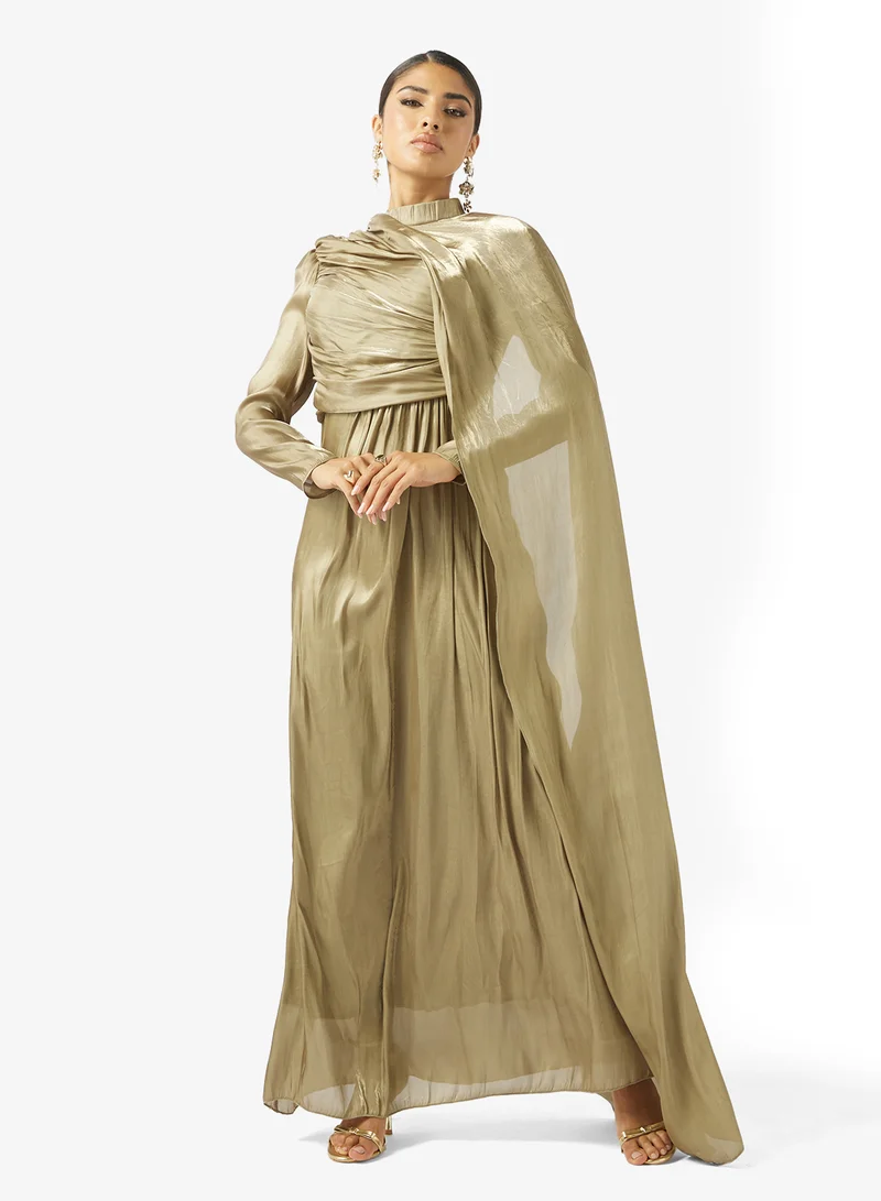 خزانة Drape Dress With Trail